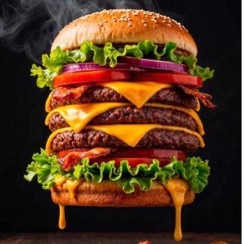 Half Pounder Hawaiian Burger