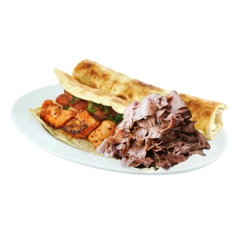 Lamb Doner Meat and Chips